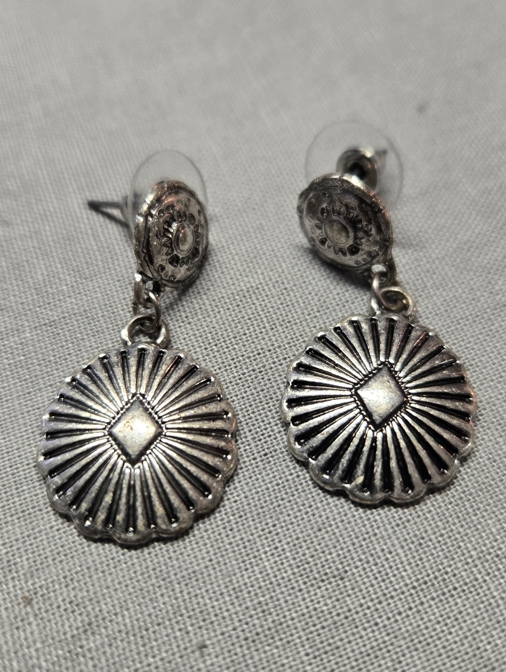 (3 for $10!) Simons Silver Coloured Drop Earrings